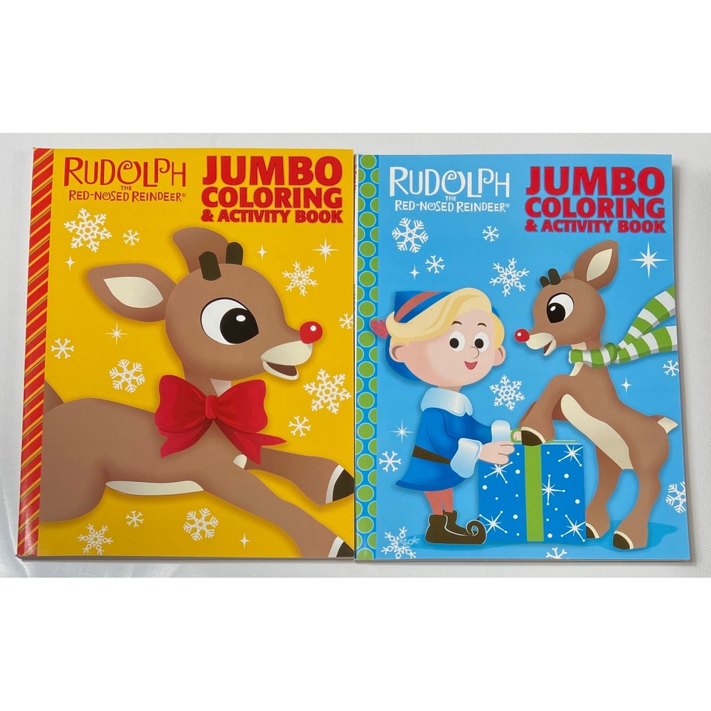 Rudolph The Red-Nosed Reindeer‎ Jumbo Coloring & Activity Books Rudolph & Hermey